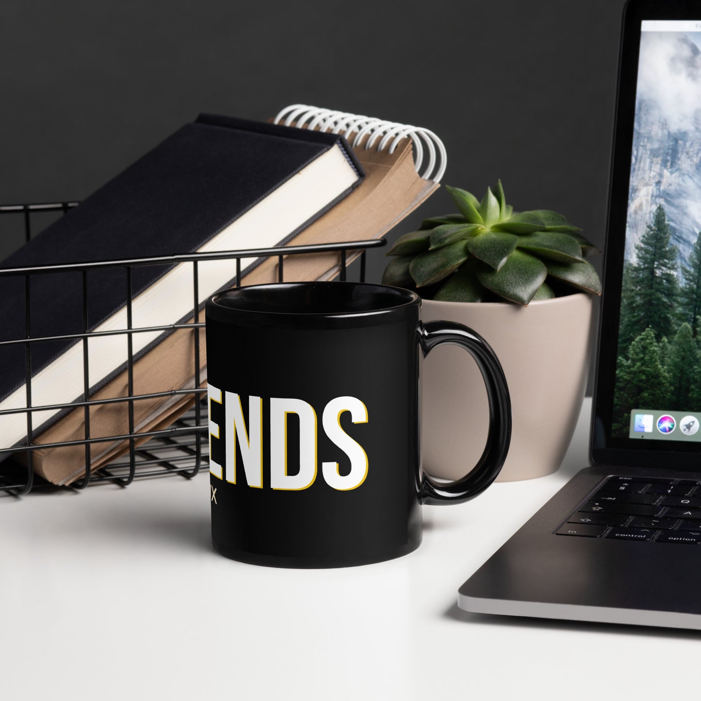 IT DEPENDS Black Glossy Mug
