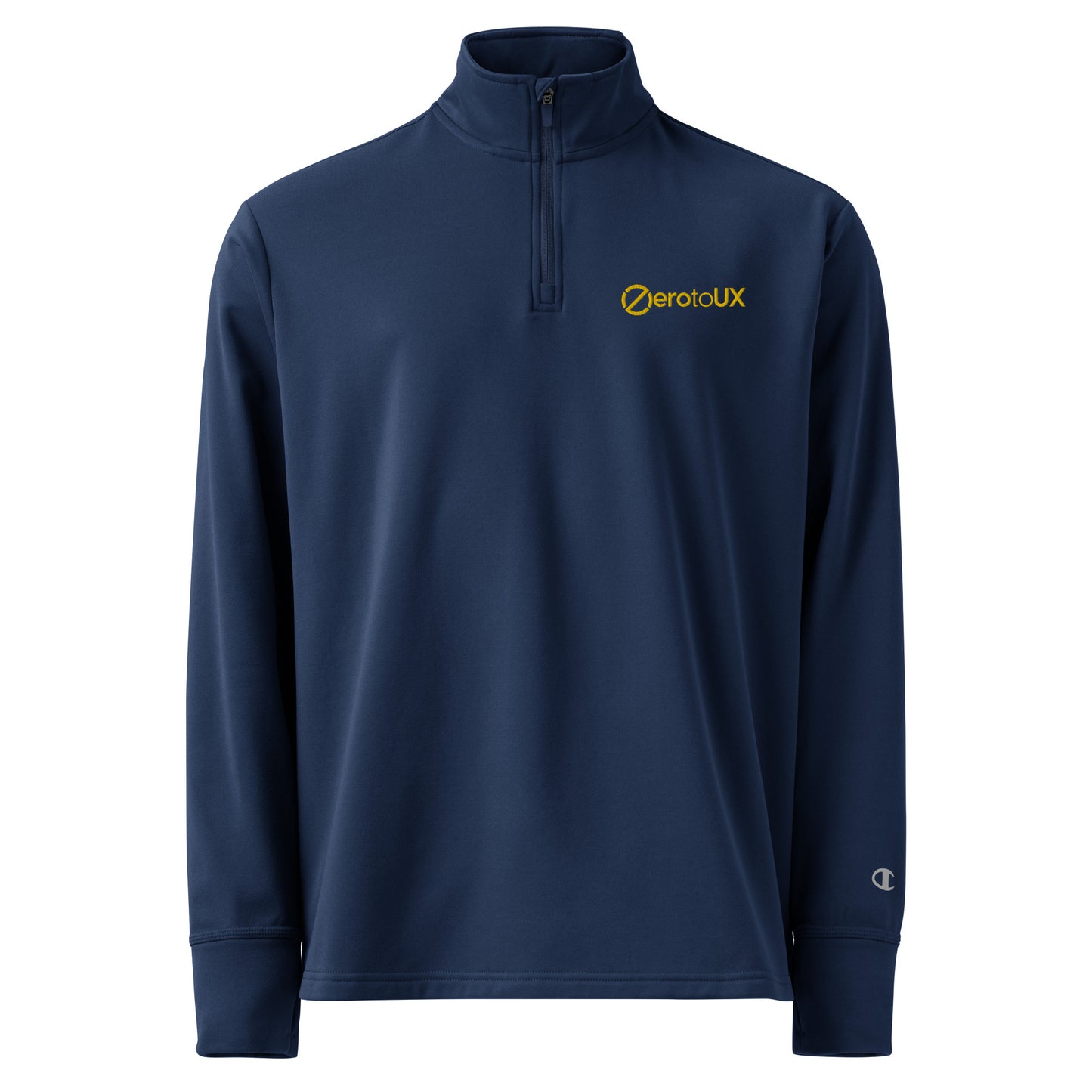 Zero to UX Logo chest Quarter zip pullover