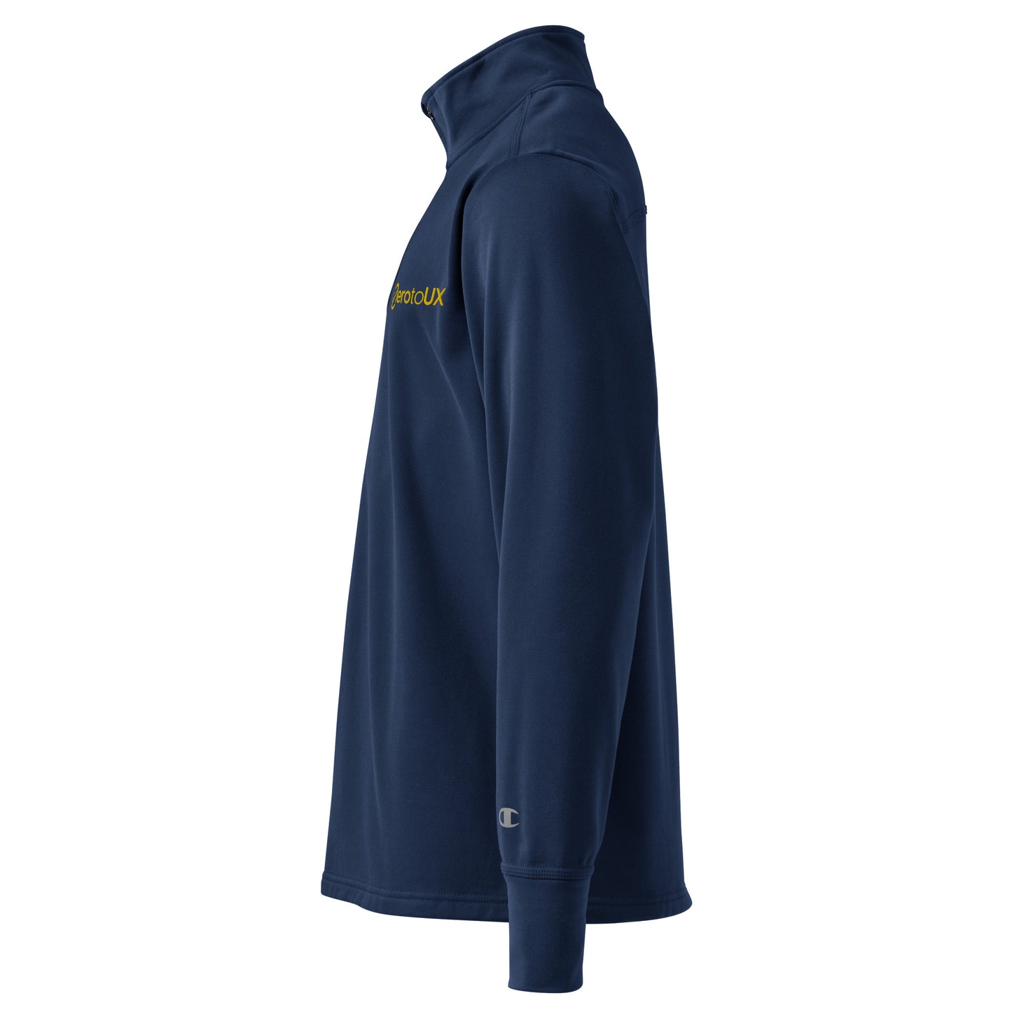 Zero to UX Logo chest Quarter zip pullover