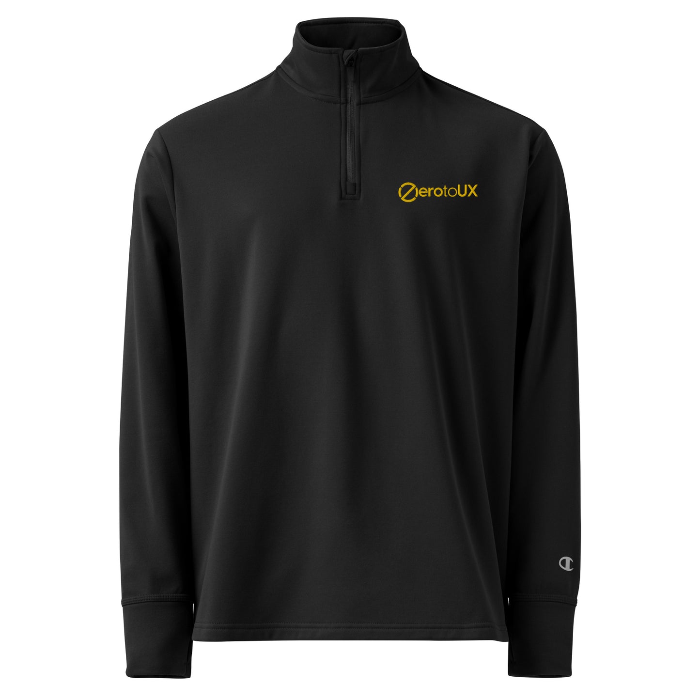 Zero to UX Logo chest Quarter zip pullover