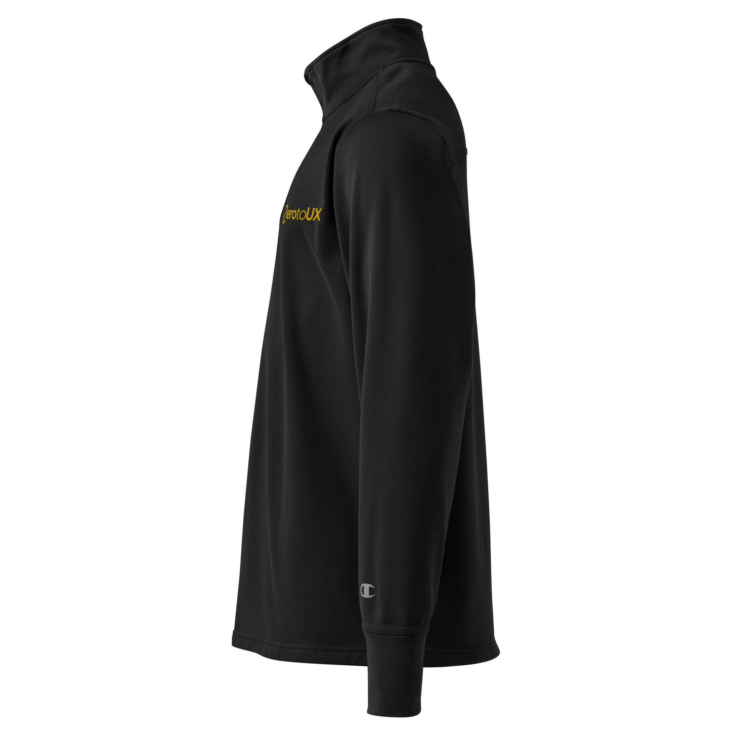 Zero to UX Logo chest Quarter zip pullover