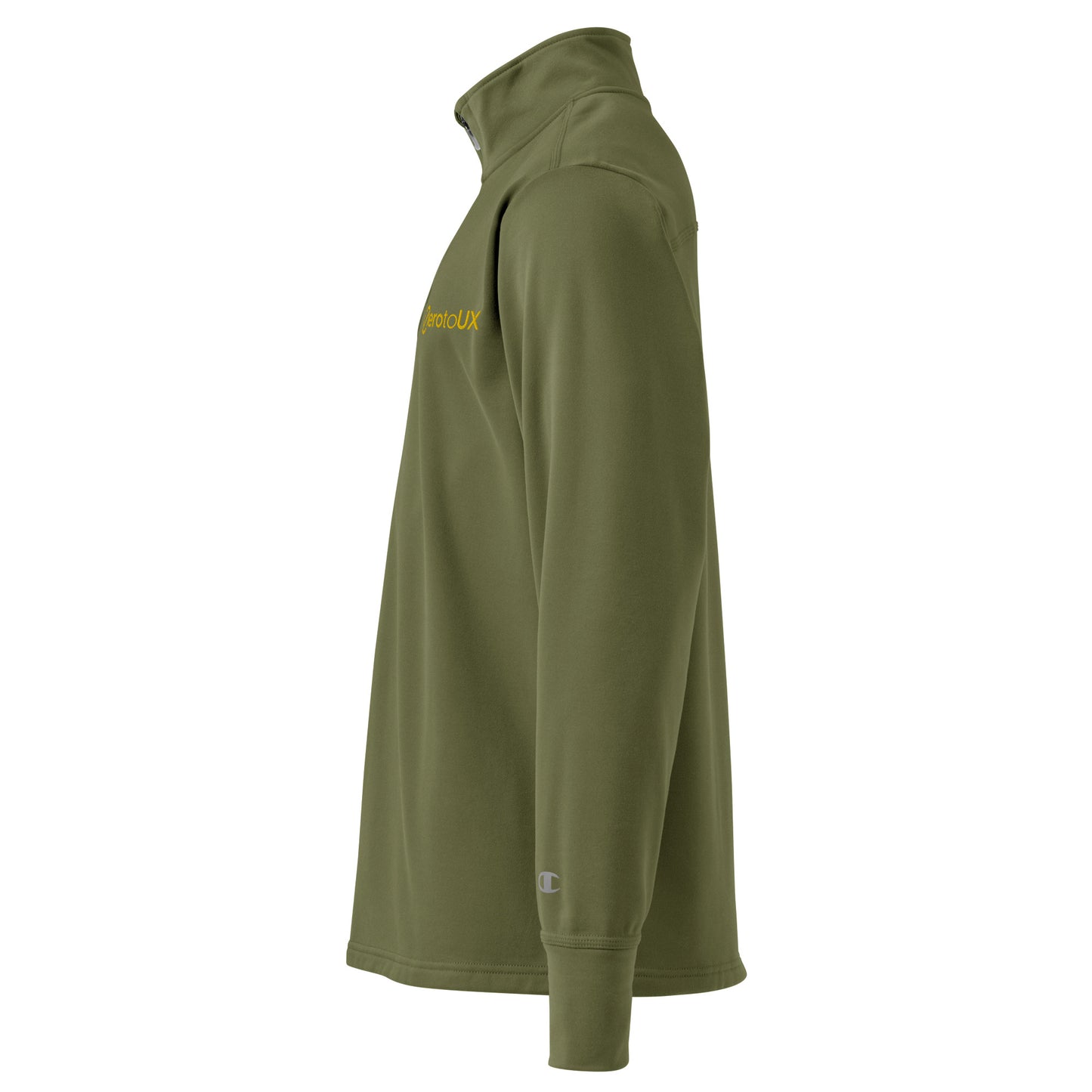 Zero to UX Logo chest Quarter zip pullover