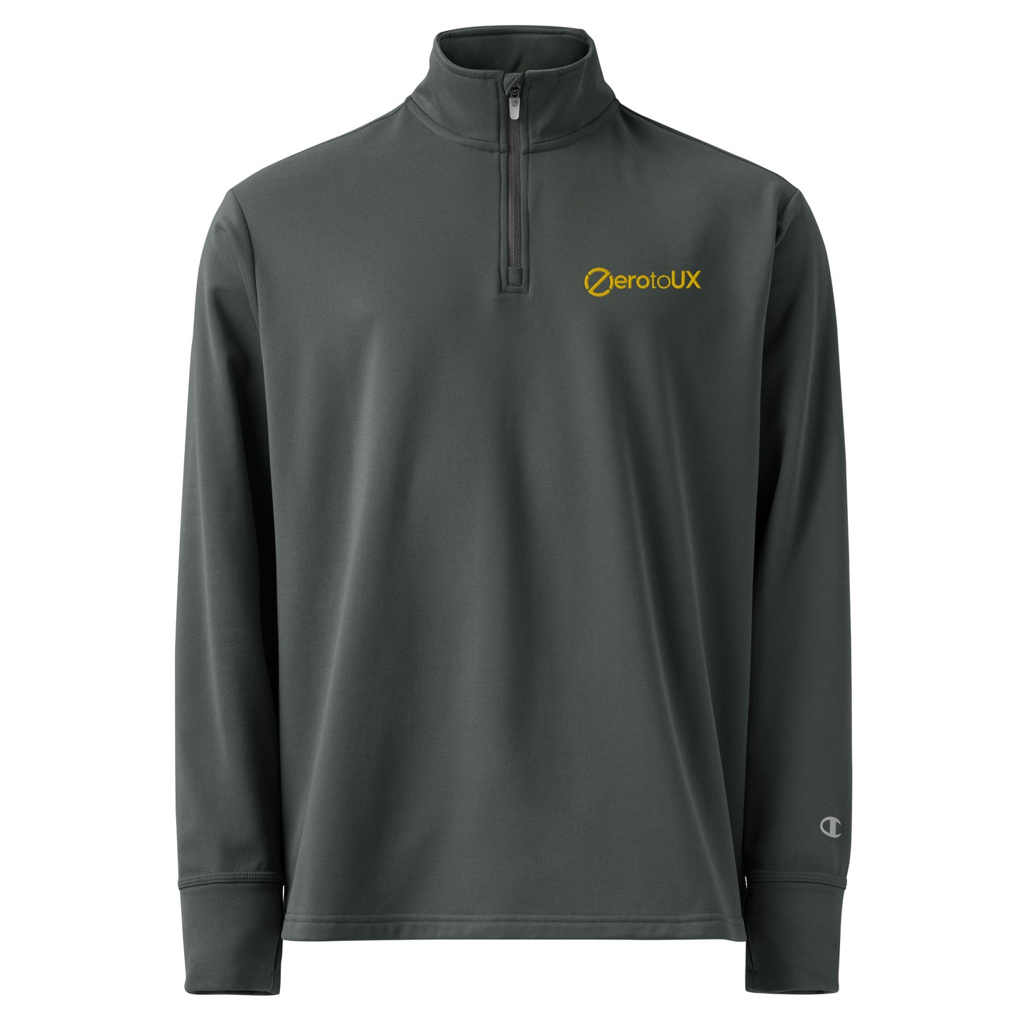 Zero to UX Logo chest Quarter zip pullover
