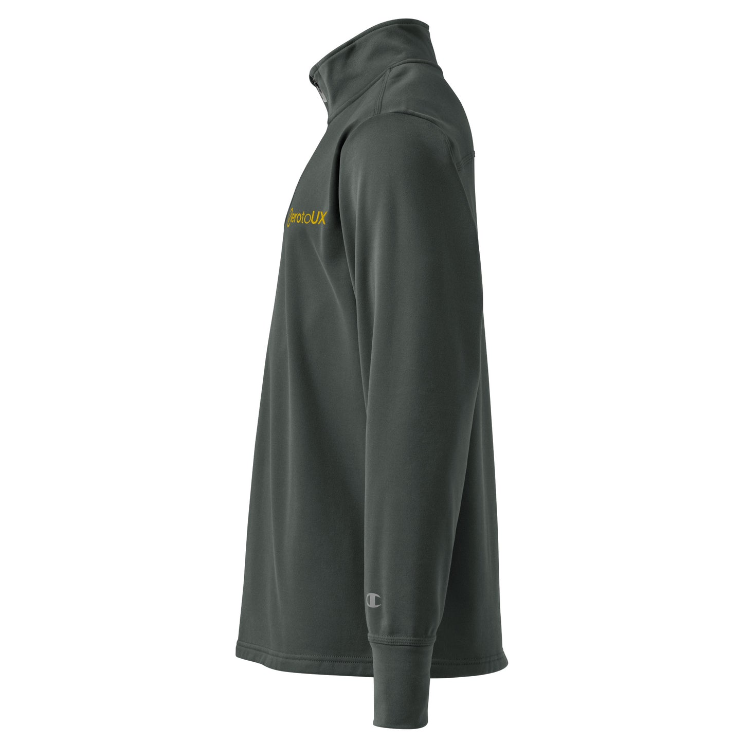 Zero to UX Logo chest Quarter zip pullover