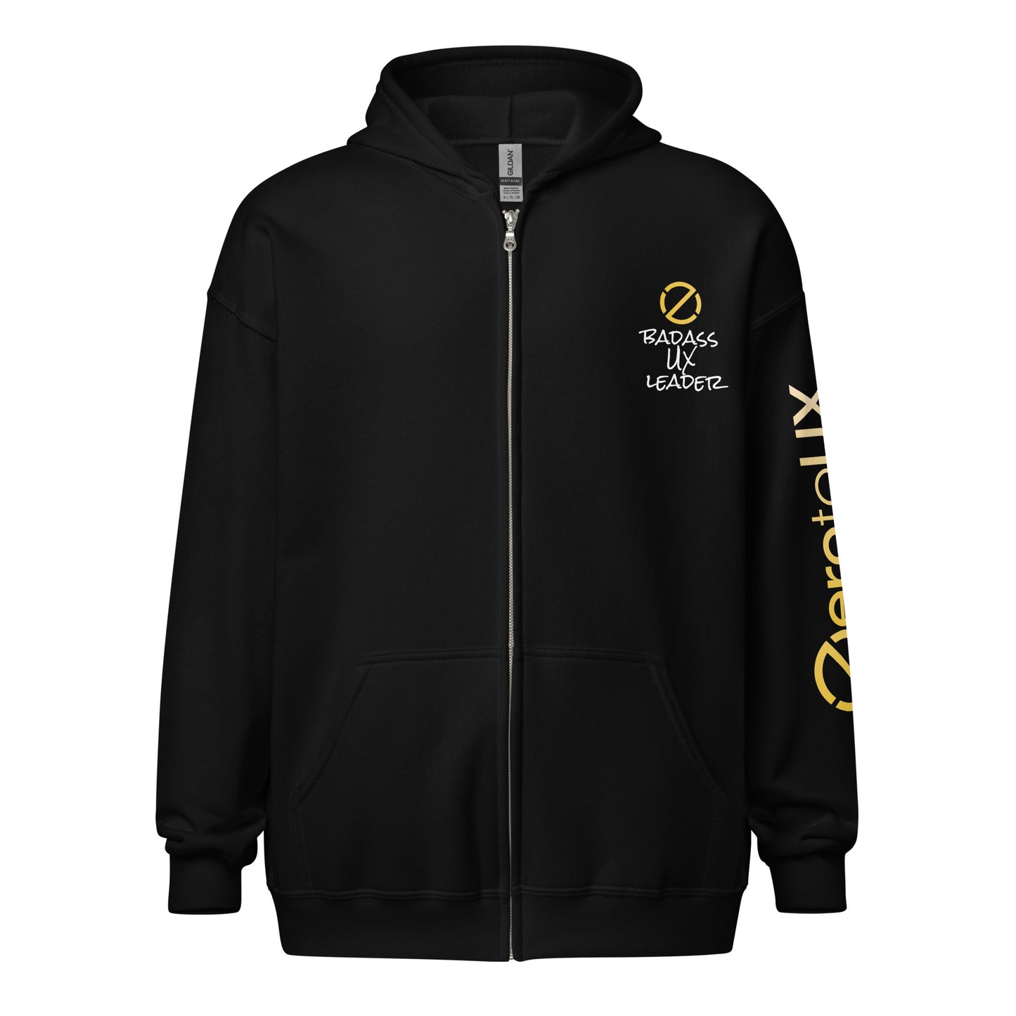 Zero to UX Badass UX Leader Unisex heavy blend zip hoodie
