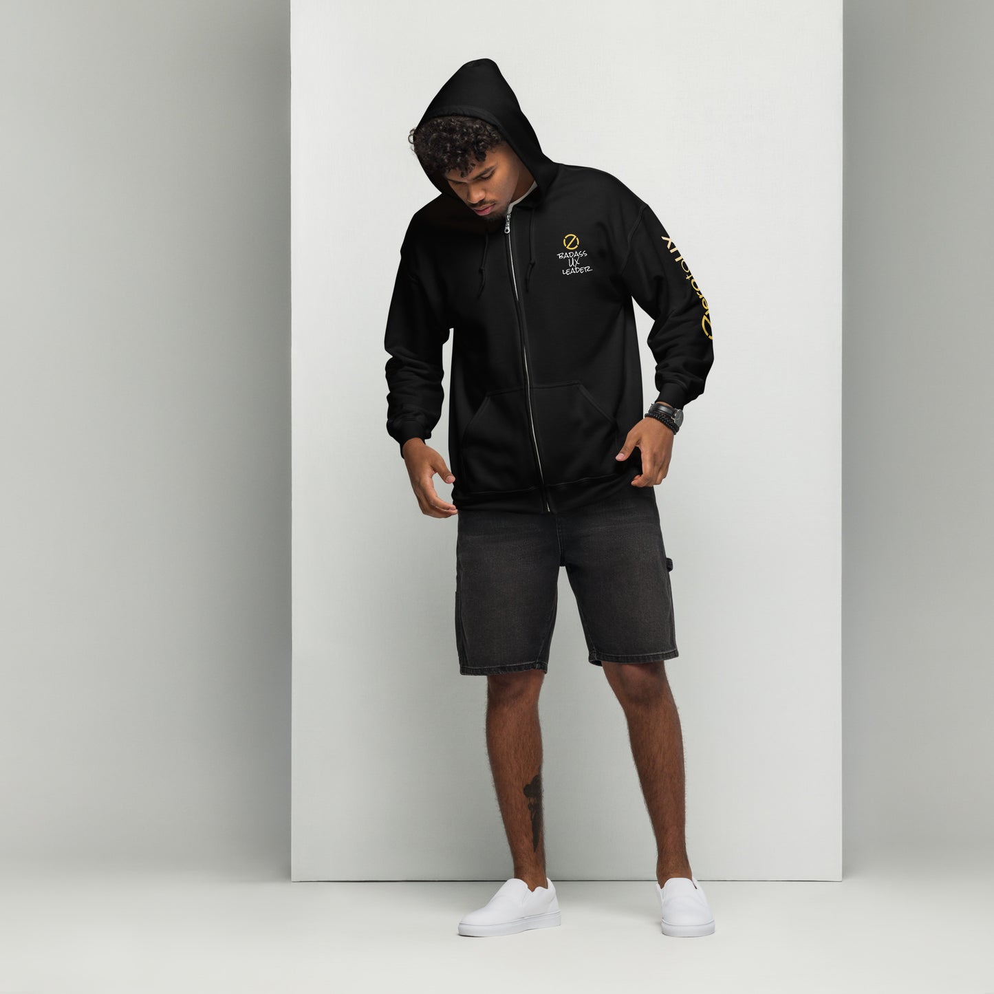 Zero to UX Badass UX Leader Unisex heavy blend zip hoodie