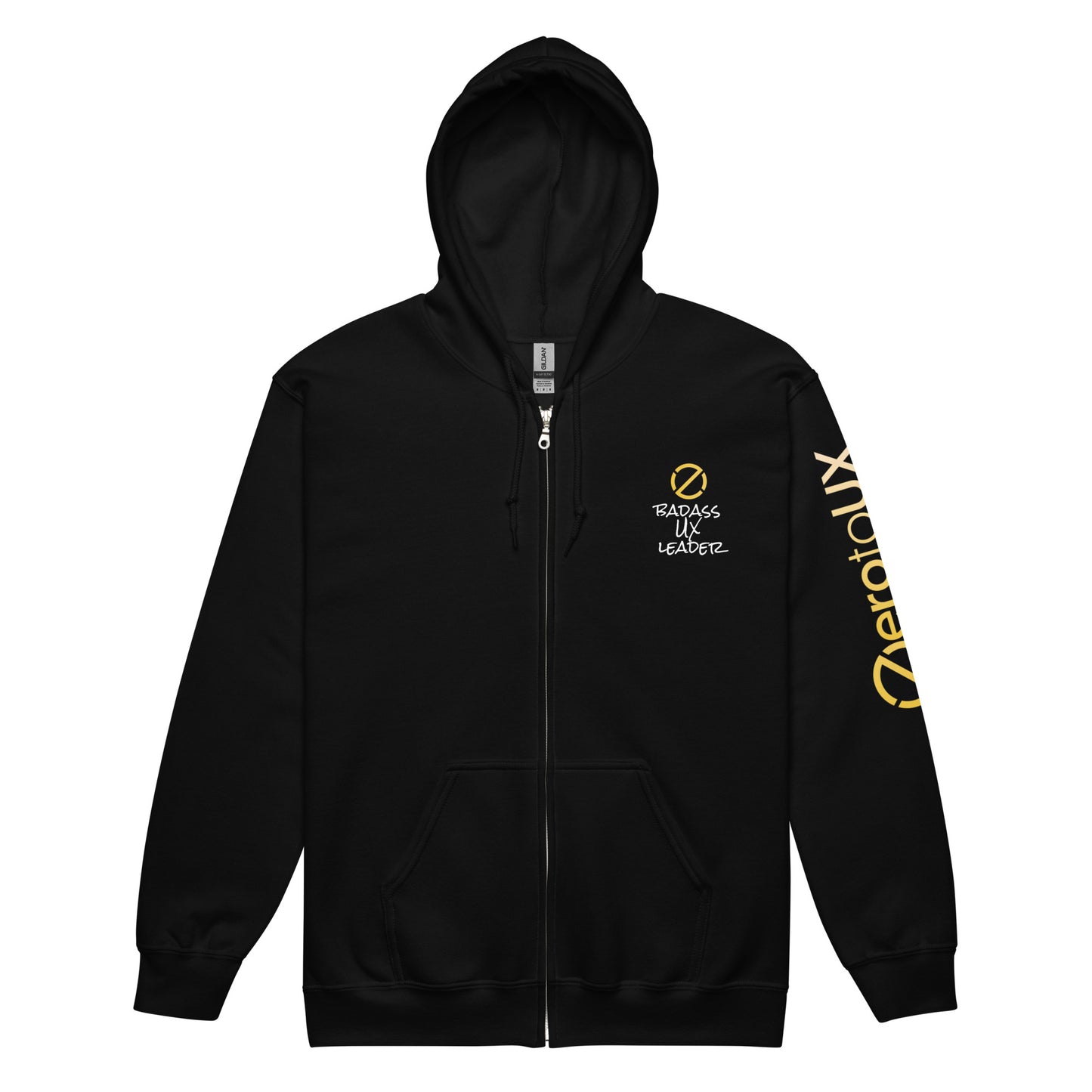 Zero to UX Badass UX Leader Unisex heavy blend zip hoodie