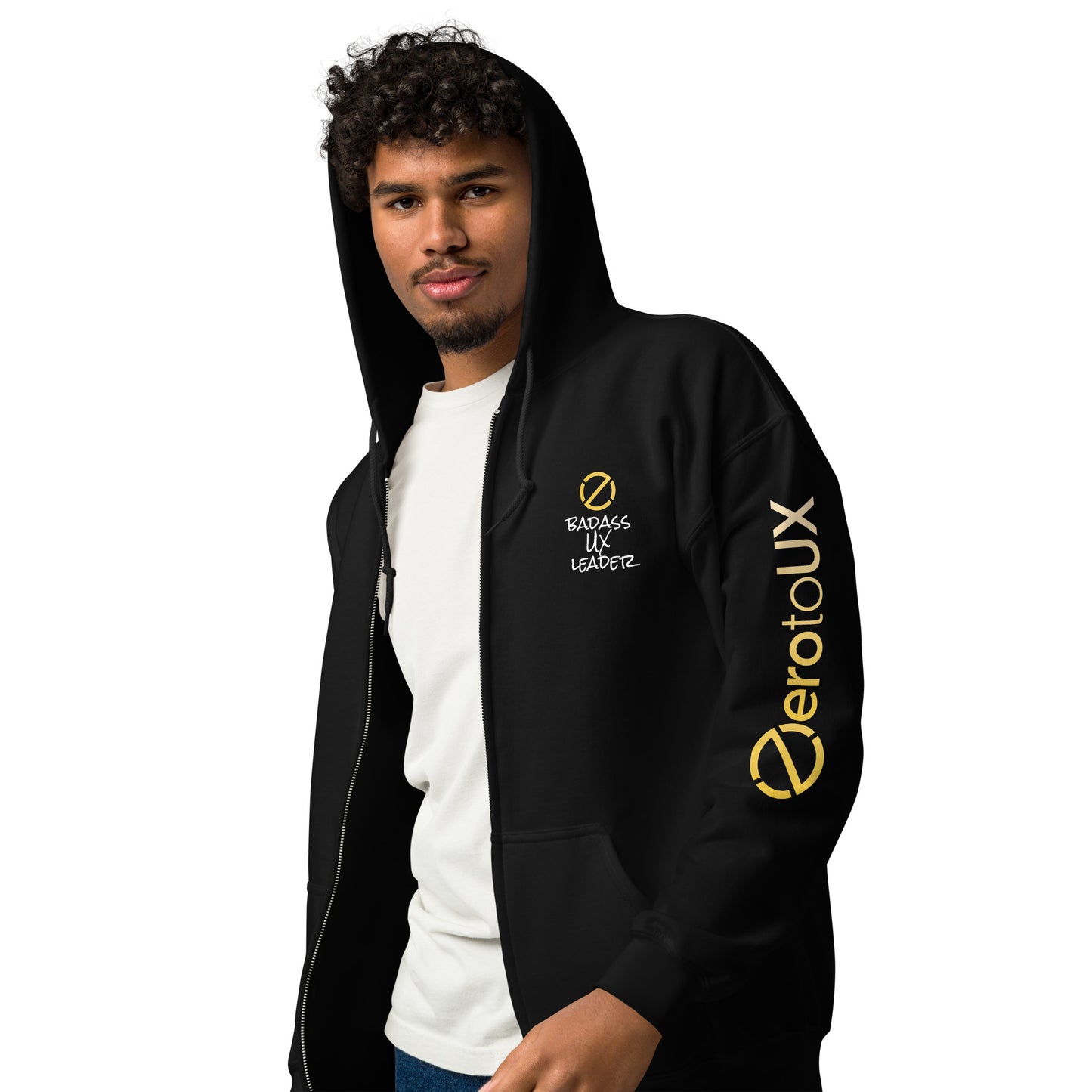 Zero to UX Badass UX Leader Unisex heavy blend zip hoodie