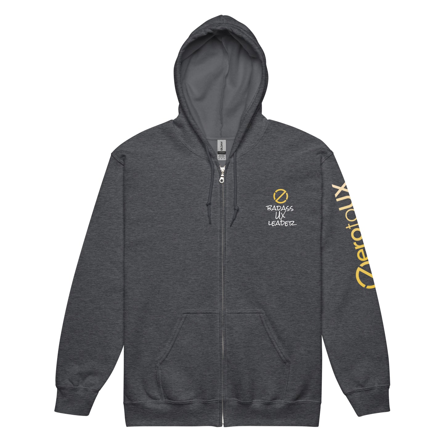 Zero to UX Badass UX Leader Unisex heavy blend zip hoodie