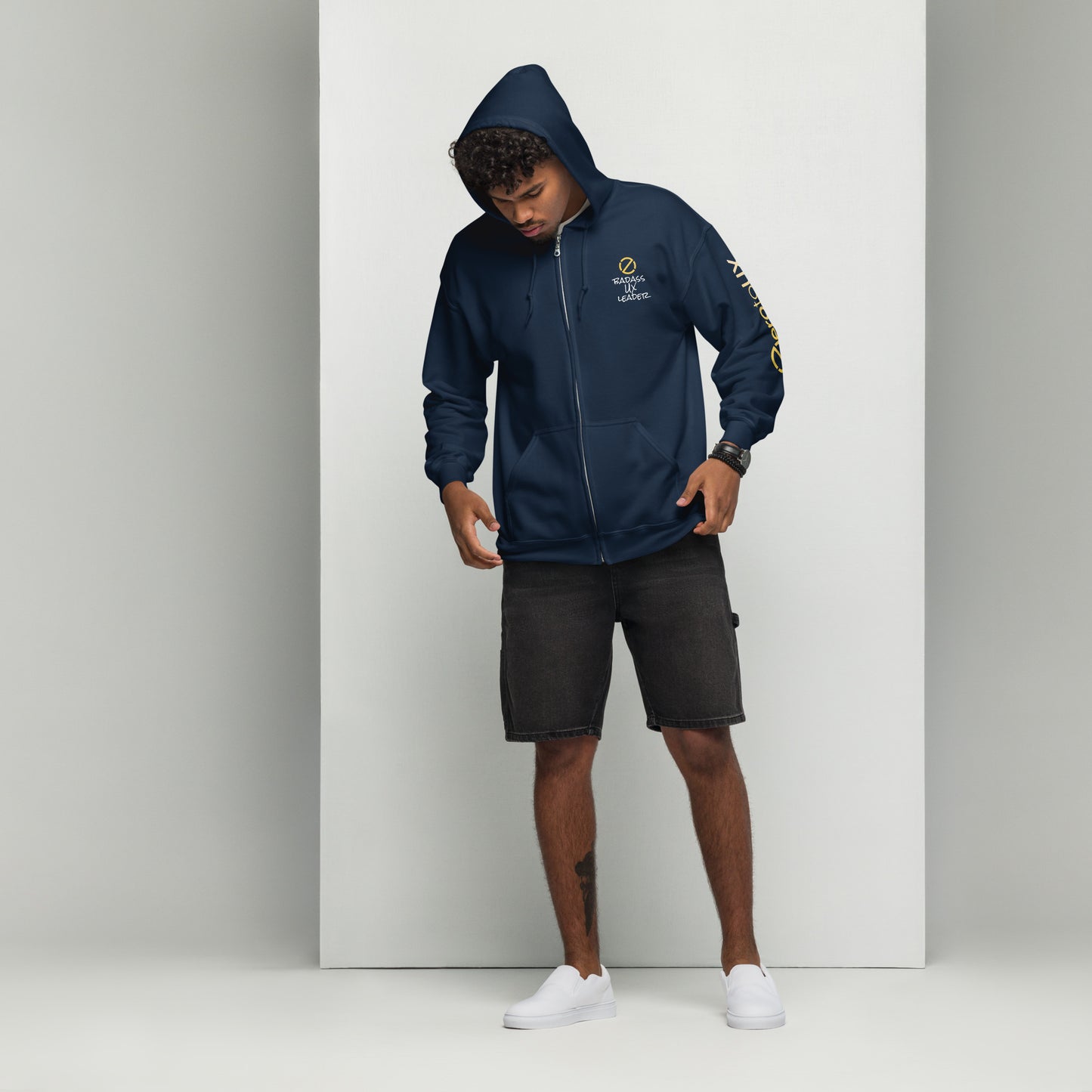 Zero to UX Badass UX Leader Unisex heavy blend zip hoodie