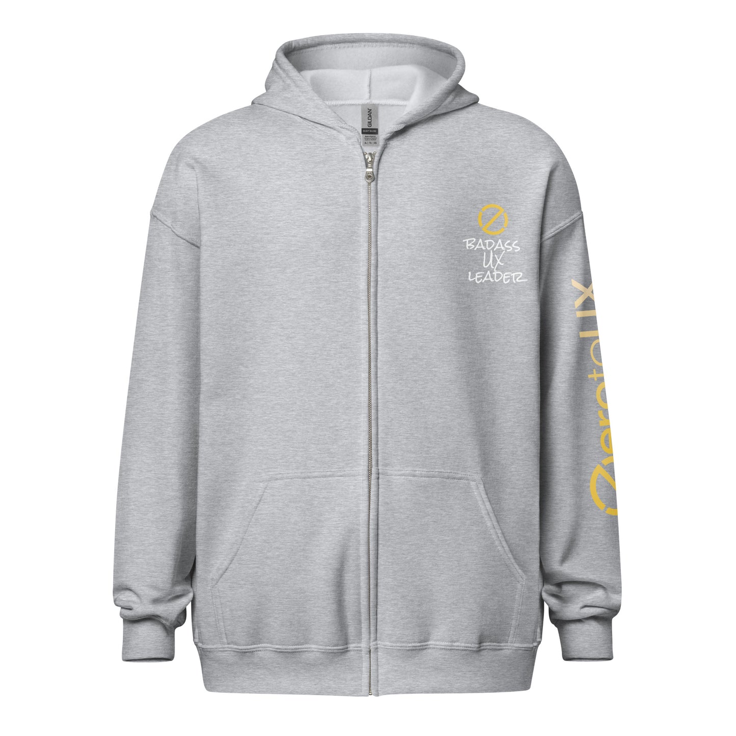Zero to UX Badass UX Leader Unisex heavy blend zip hoodie