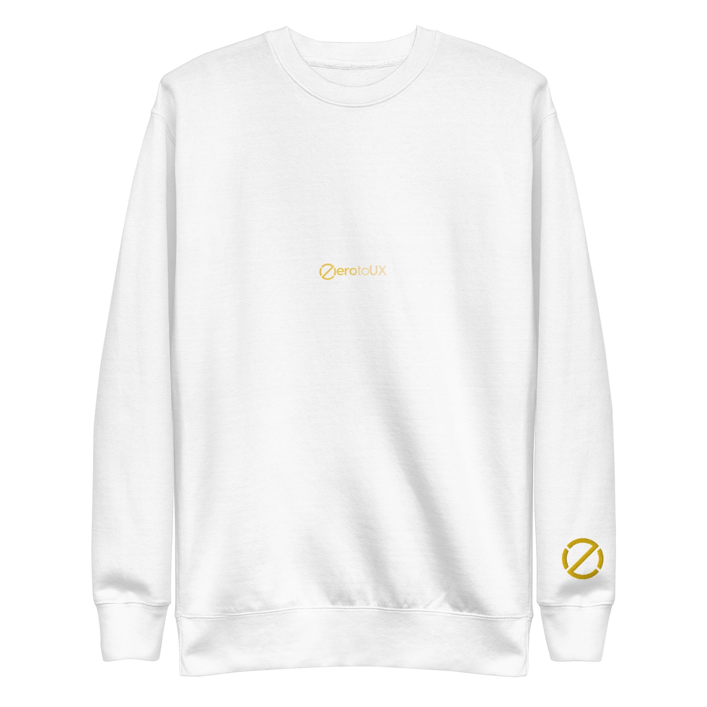 Tell me more and Z logo on sleeve Unisex Premium Sweatshirt